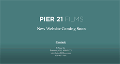 Desktop Screenshot of pier21films.com